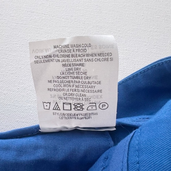 Vince Straight Leg Tuxedo Stripe Ankle Pants in Blue Size 8 - Picture 8 of 12